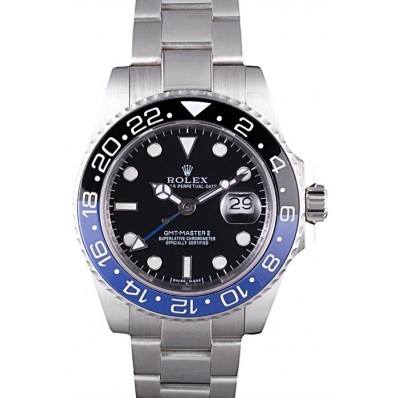 RepTime Watches Rolex GMT Master II Oyster Collection Brushed Stainless Steel Band 621492