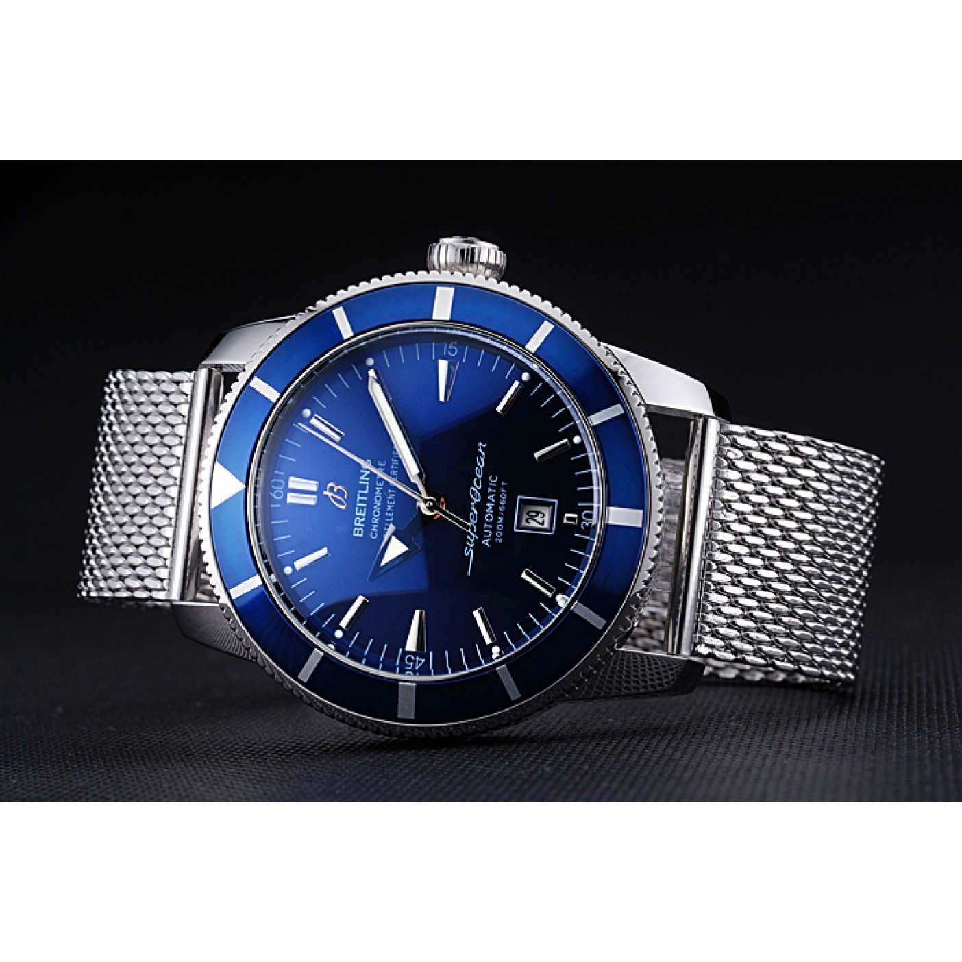 Breitling Certifie SuperOcean Blue Dial Blue Watch