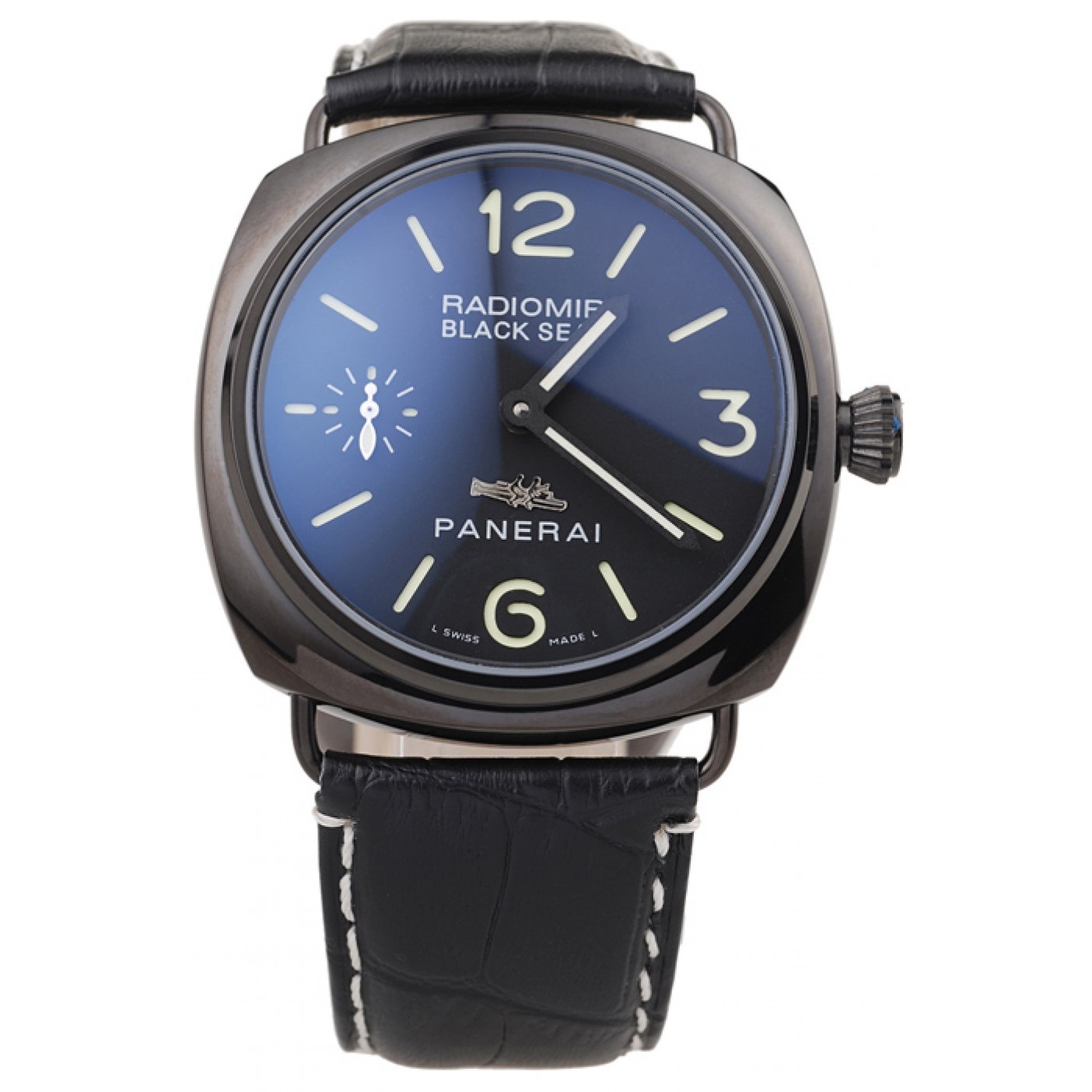 Panerai Radiomir Black Ceramic Case Black Dial Black Leather Strap 98135