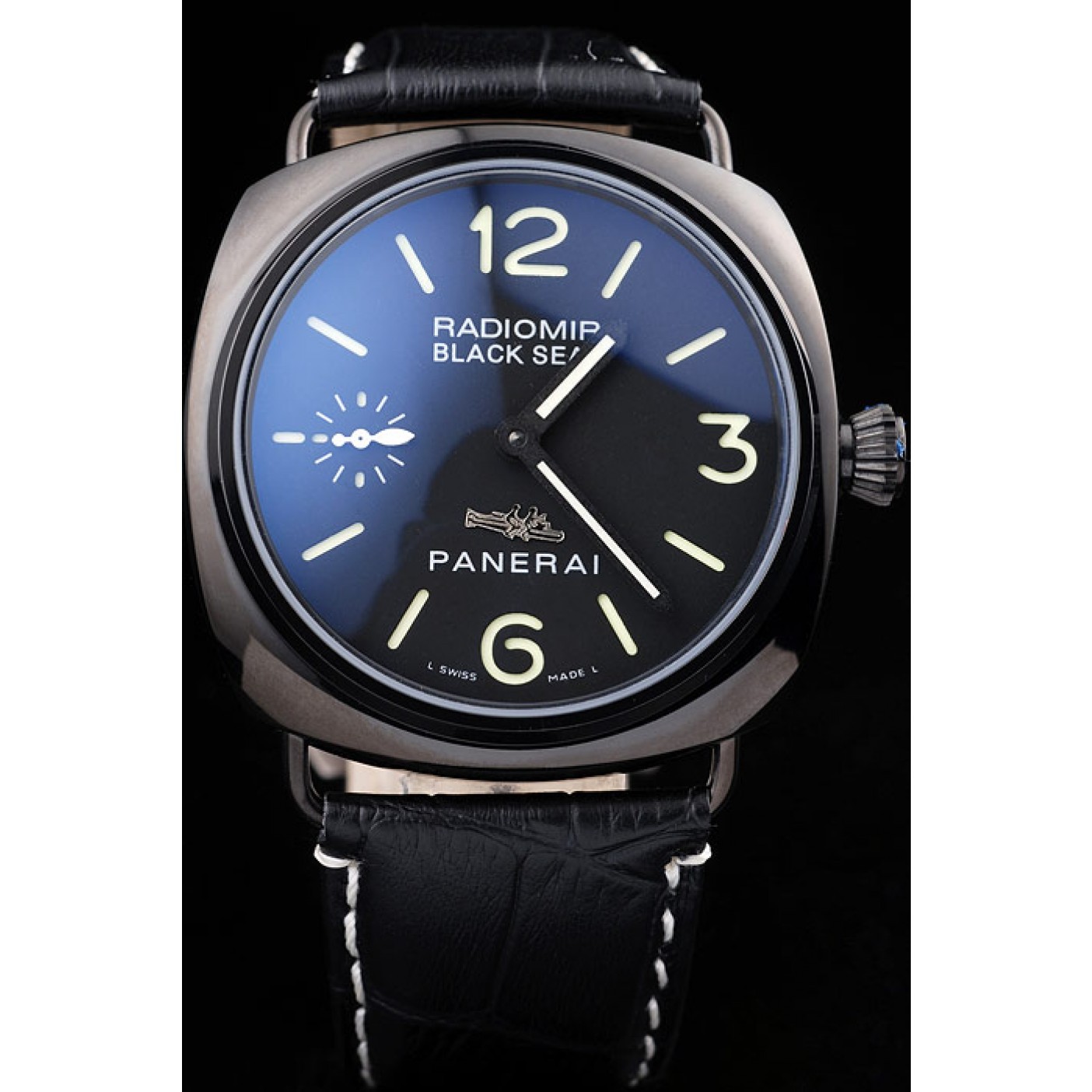 Panerai Radiomir Black Ceramic Case Black Dial Black Leather Strap 98135