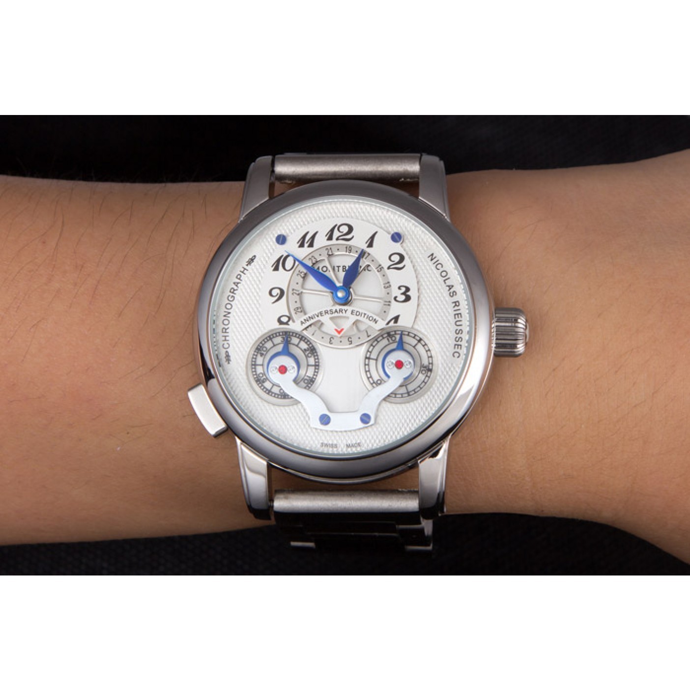 Montblanc Nicolas Rieussec Anniversary Edition Stainless Steel Bracelet 621629