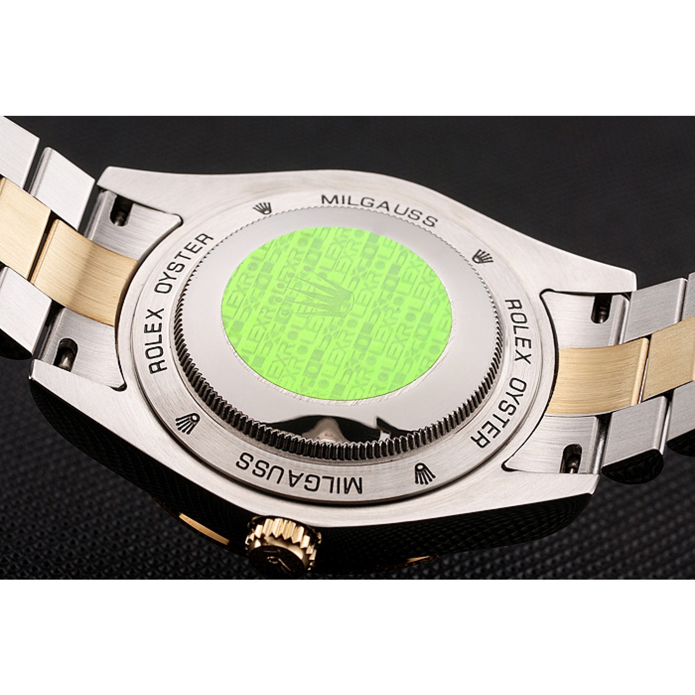 RepTime Watches Swiss Rolex Day-Date Champagne Dial Diamond Bezel Two Tone Bracelet 1454103