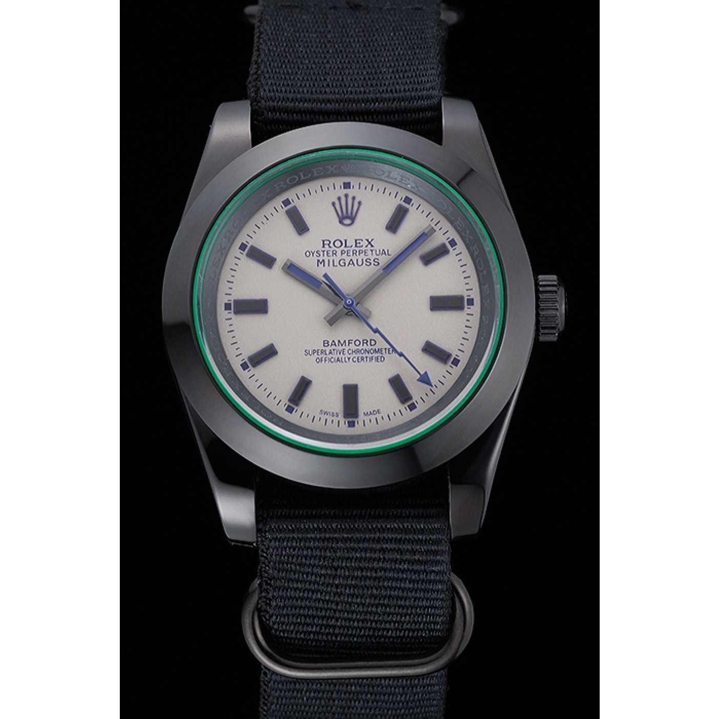 Rolex Milgauss Bamford Black Nylon Strap 622000