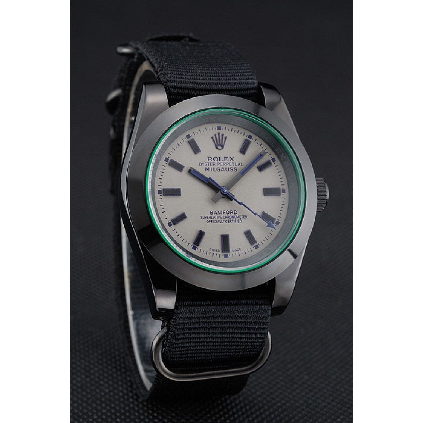 Rolex Milgauss Bamford Black Nylon Strap 622000