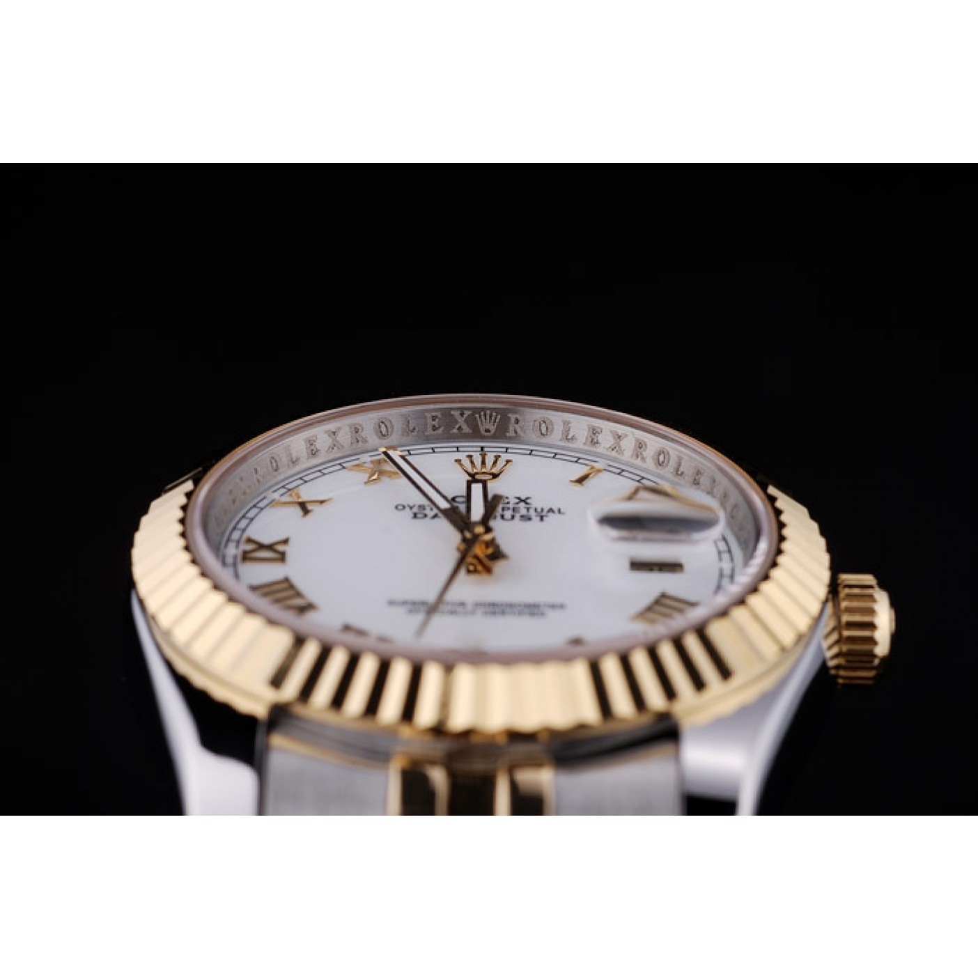 Rolex Datejust White Dial Ribbed Bezel 7451