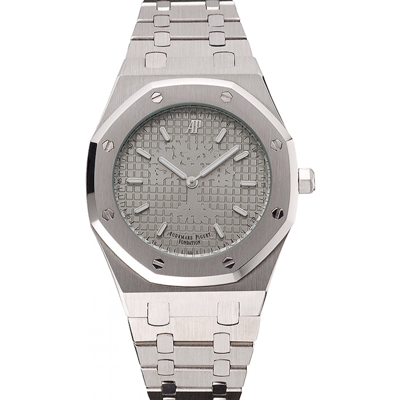 Audemars Piguet Royal Oak Fondation Gray Dial Stainless Steel Case And Bracelet