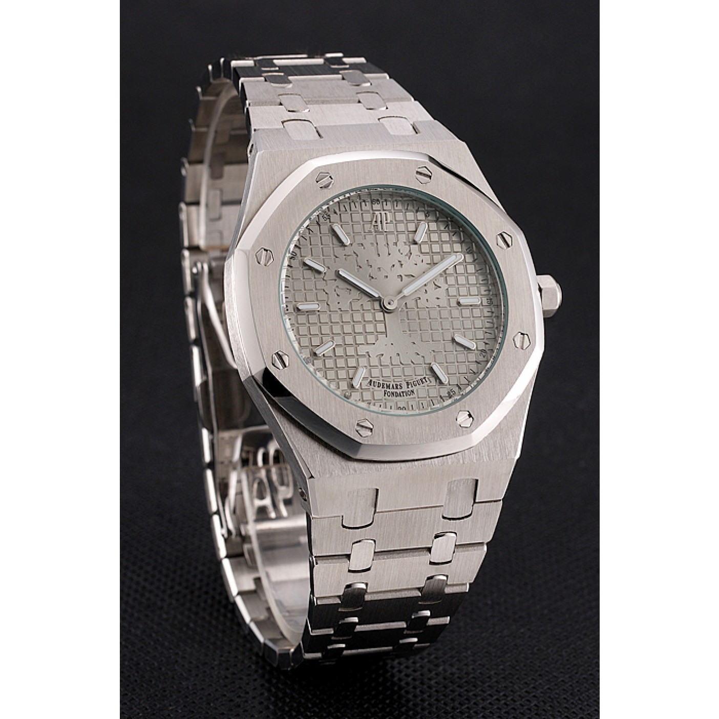 Audemars Piguet Royal Oak Fondation Gray Dial Stainless Steel Case And Bracelet