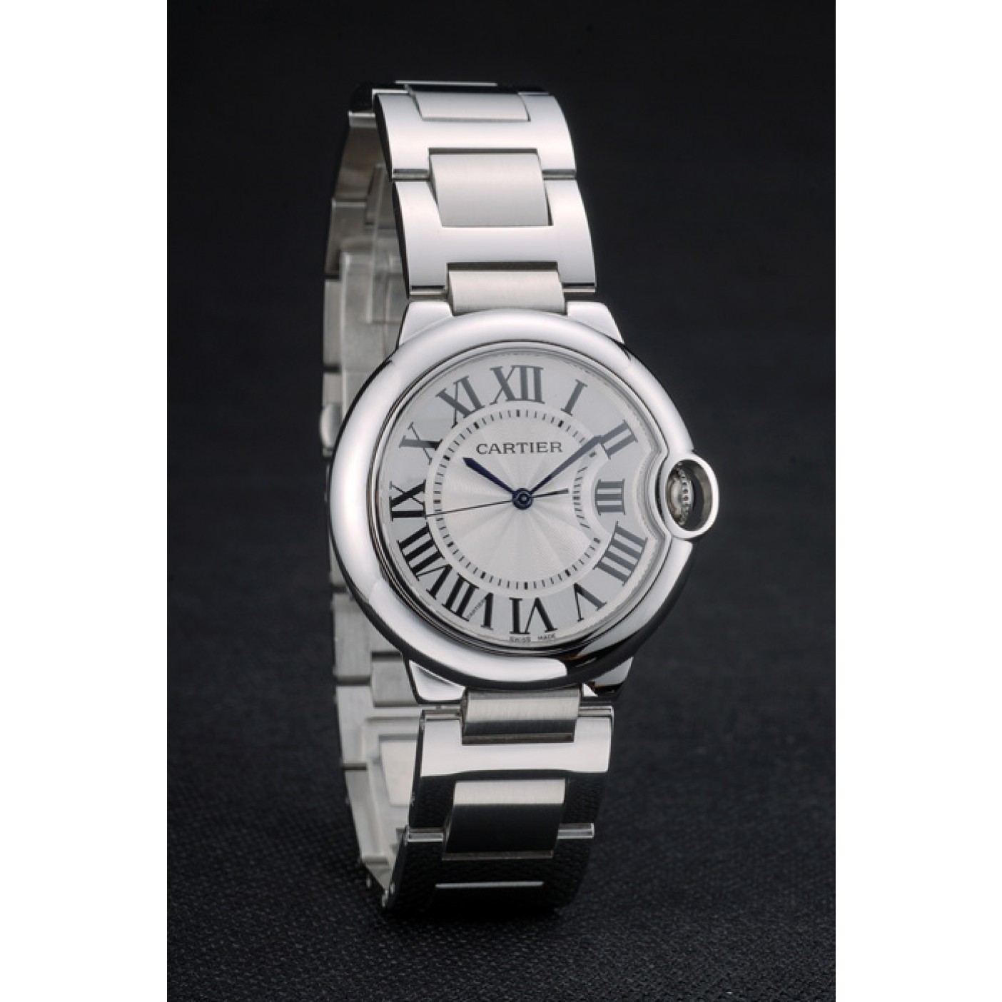 Cartier Ballon Bleu 38mm White Dial Stainless Steel Case Two Tone Silver Bracelet