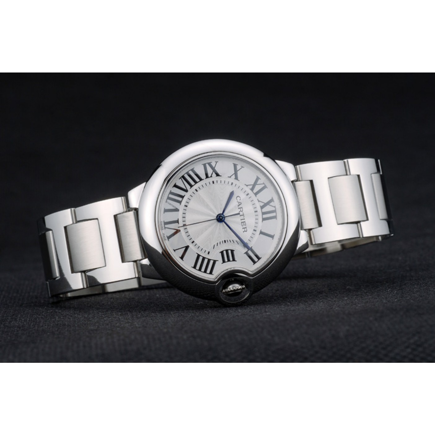 Cartier Ballon Bleu 38mm White Dial Stainless Steel Case Two Tone Silver Bracelet