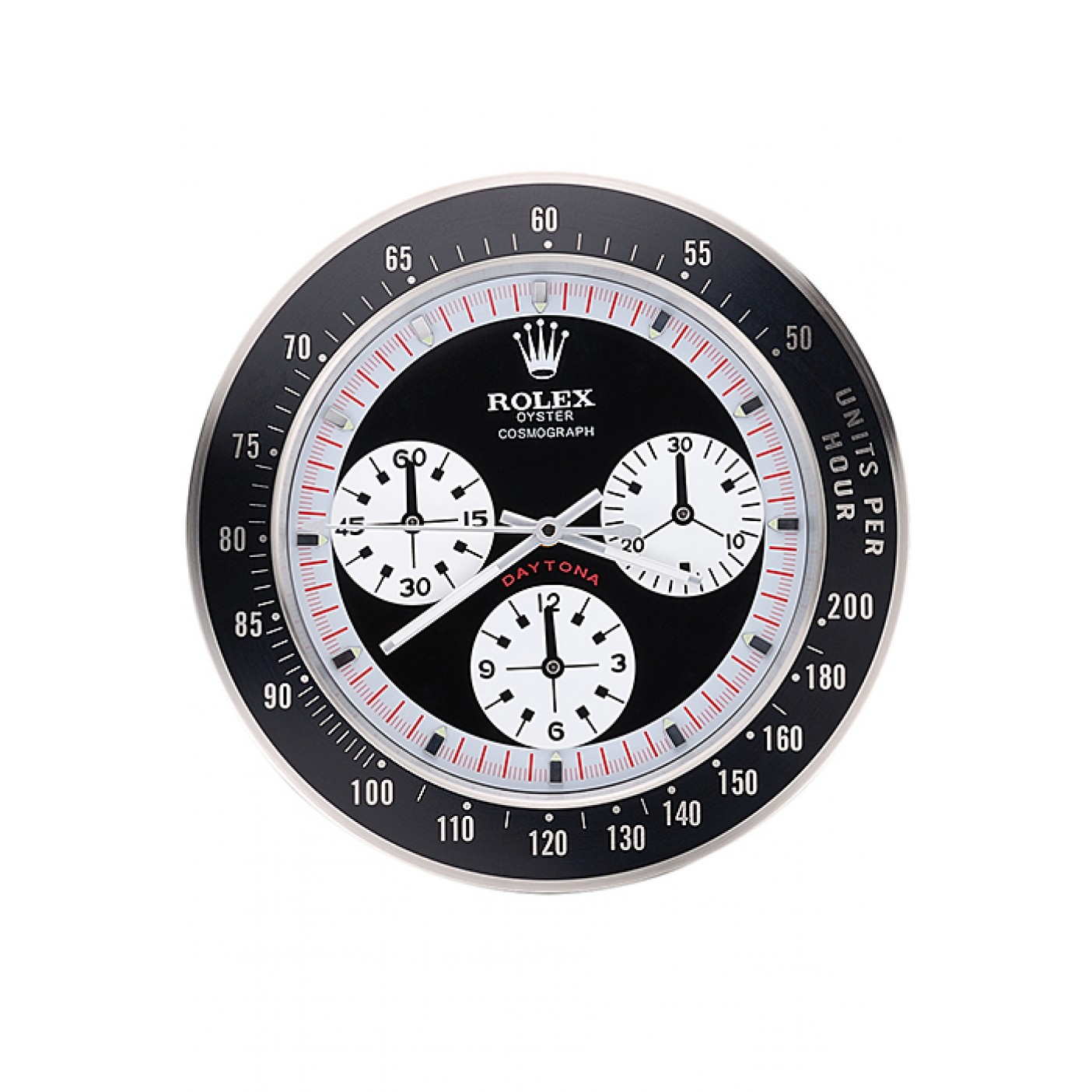 RepTime Watches Rolex Daytona Cosmograph Wall Clock Black-Red 622480