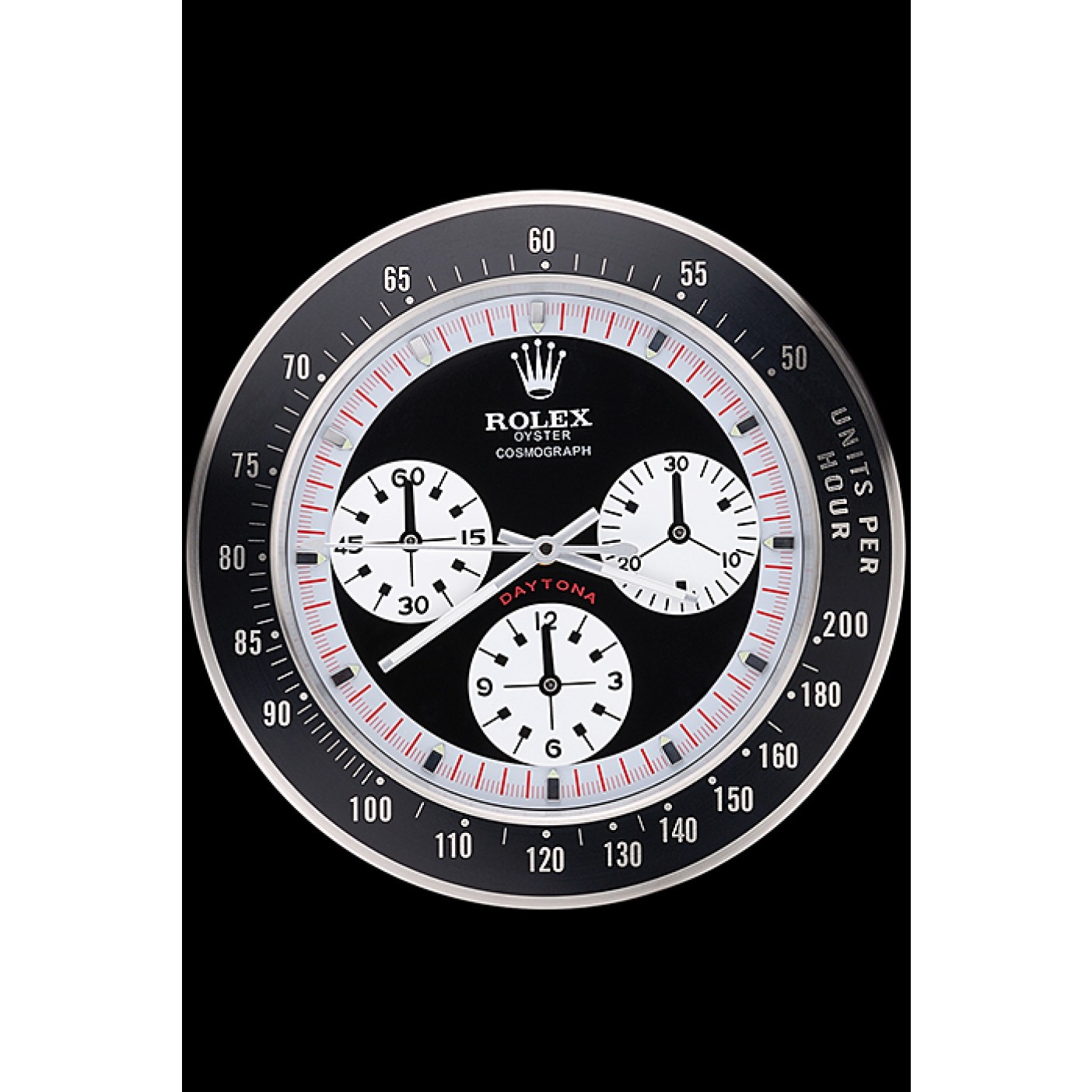 RepTime Watches Rolex Daytona Cosmograph Wall Clock Black-Red 622480