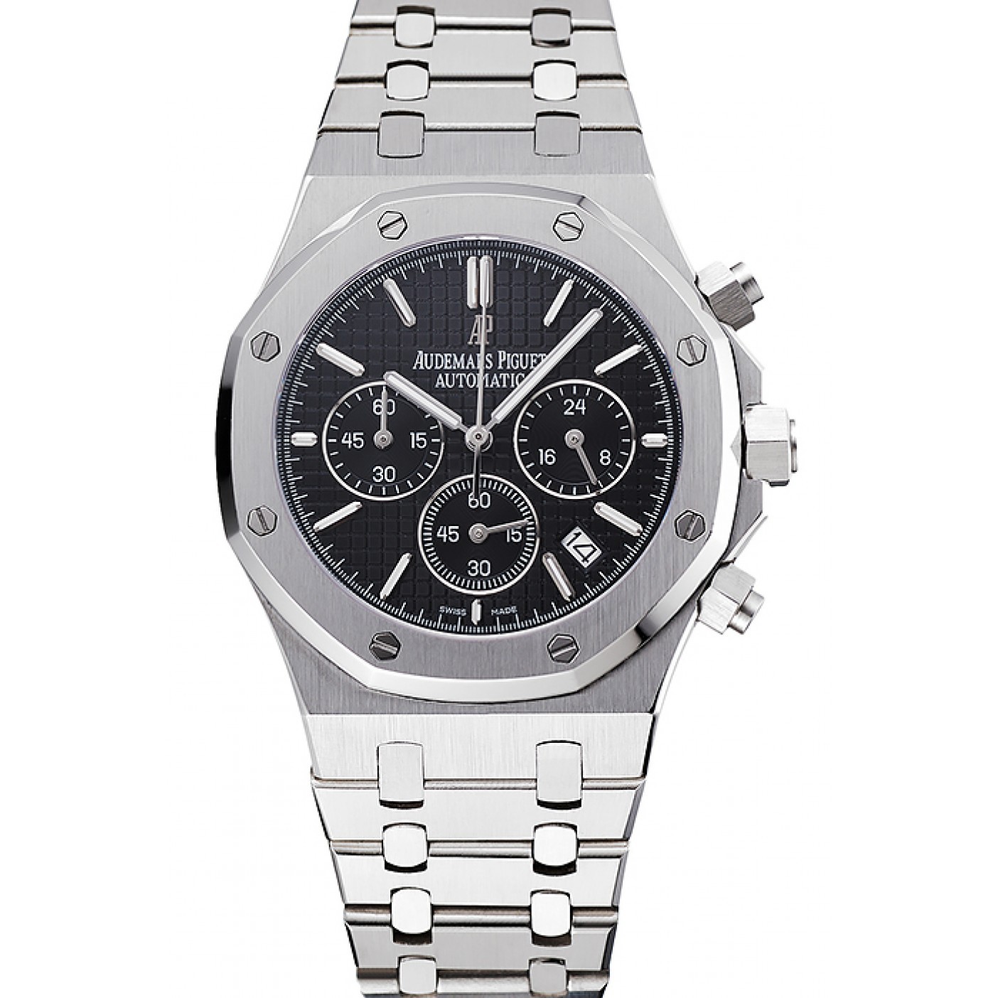 Audemars Piguet Royal Oak Chronograph Black Dial Stainless Steel Bracelet 1454025