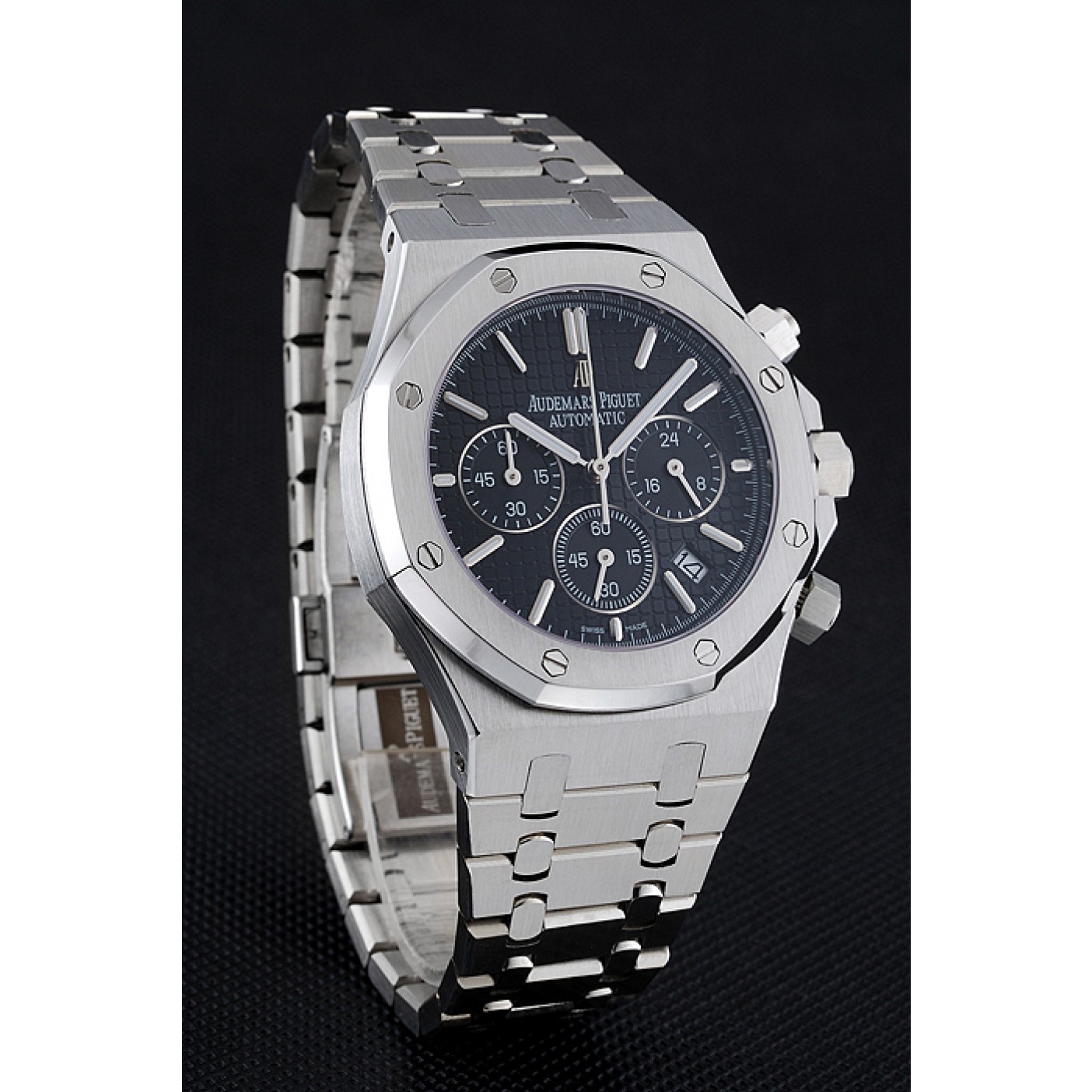 Audemars Piguet Royal Oak Chronograph Black Dial Stainless Steel Bracelet 1454025