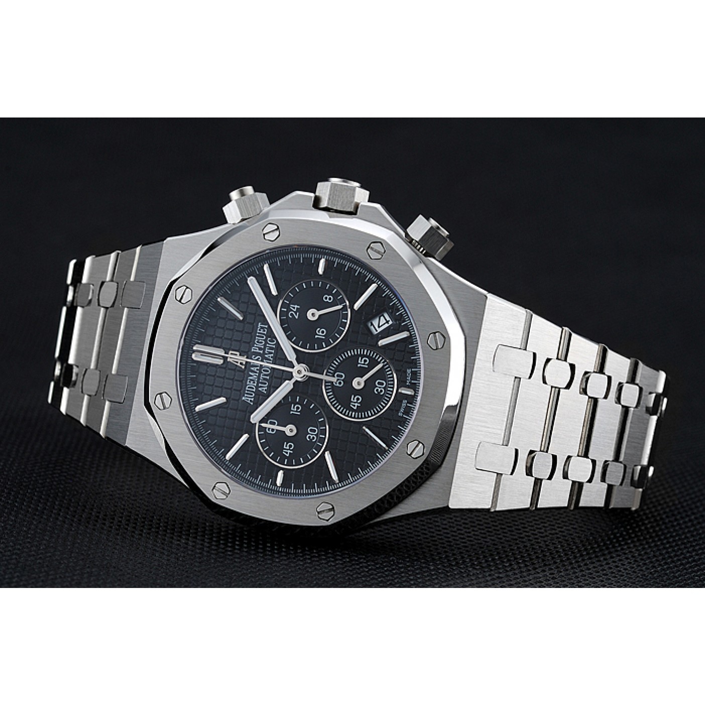 Audemars Piguet Royal Oak Chronograph Black Dial Stainless Steel Bracelet 1454025