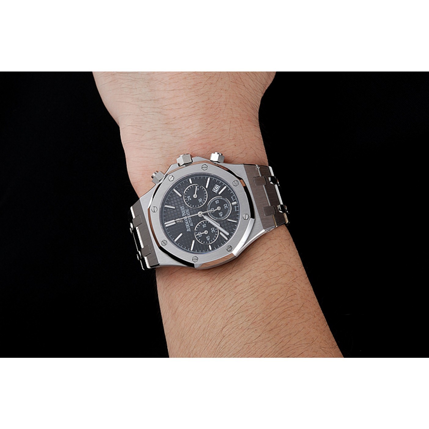 Audemars Piguet Royal Oak Chronograph Black Dial Stainless Steel Bracelet 1454025