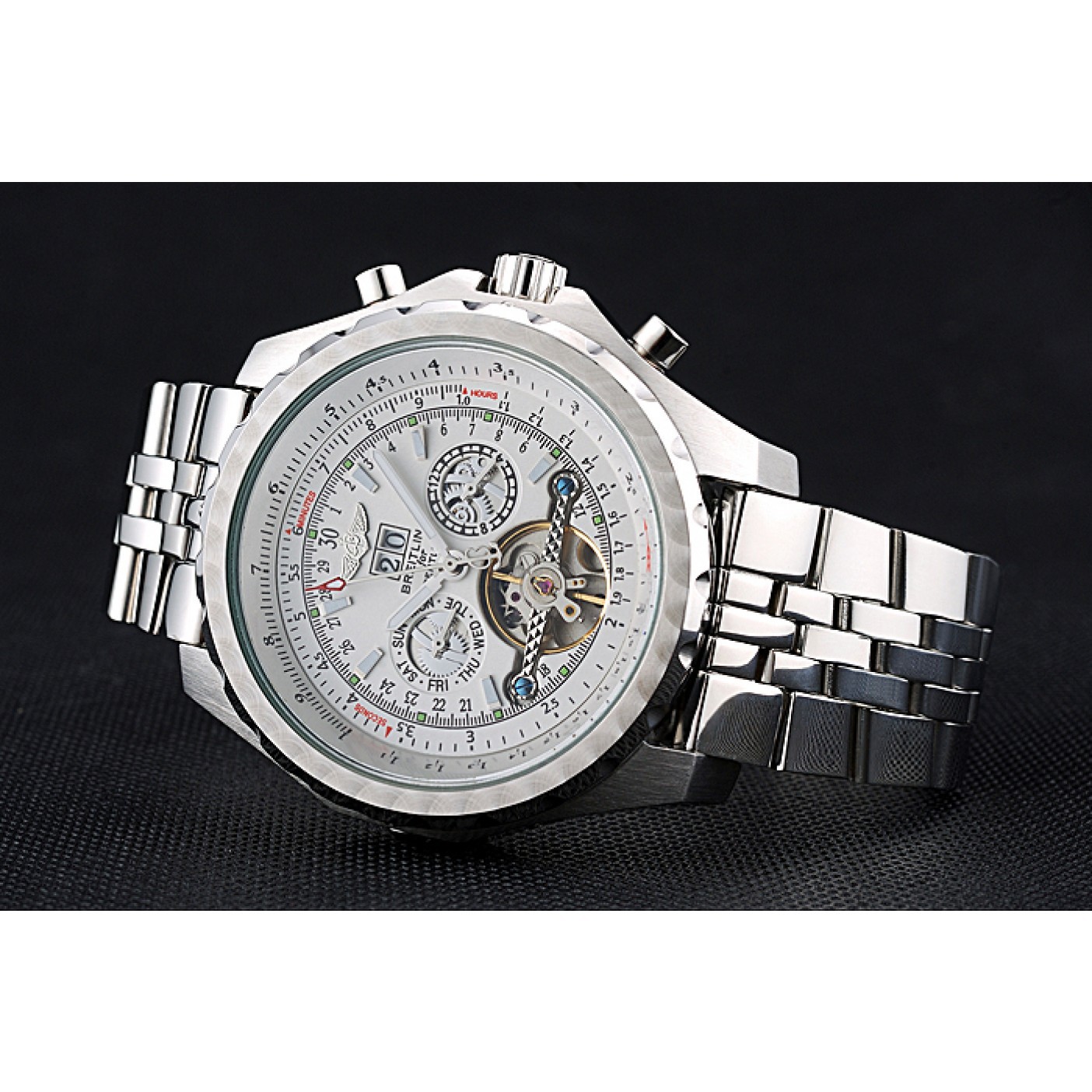 Breitling Bentley Mulliner Tourbillon White Dial Stainless Steel Case And Bracelet 622732