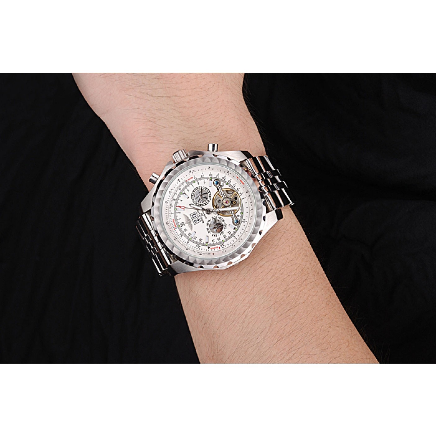 Breitling Bentley Mulliner Tourbillon White Dial Stainless Steel Case And Bracelet 622732