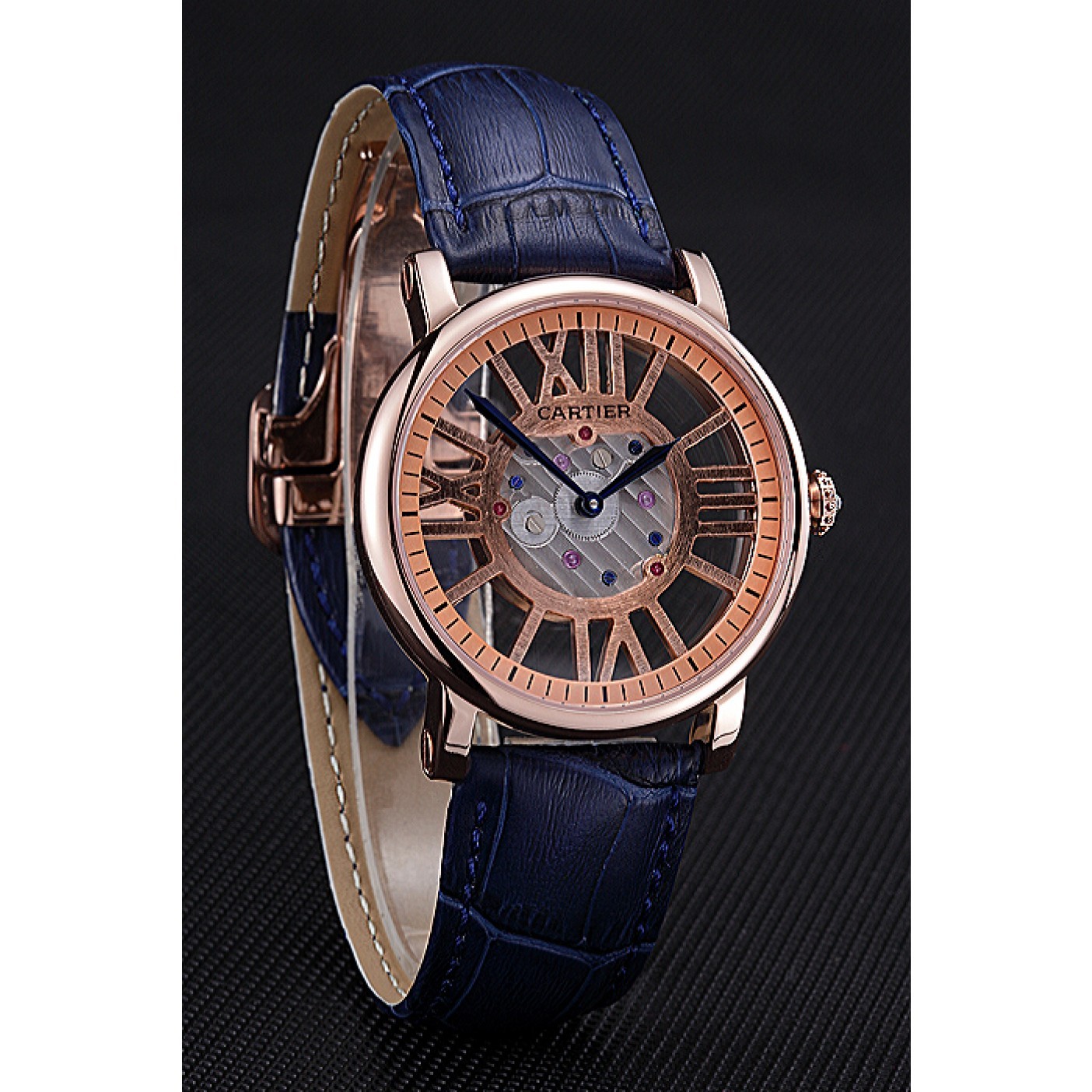 Cartier Rotonde Skeleton Flying Tourbillon Blue 621965