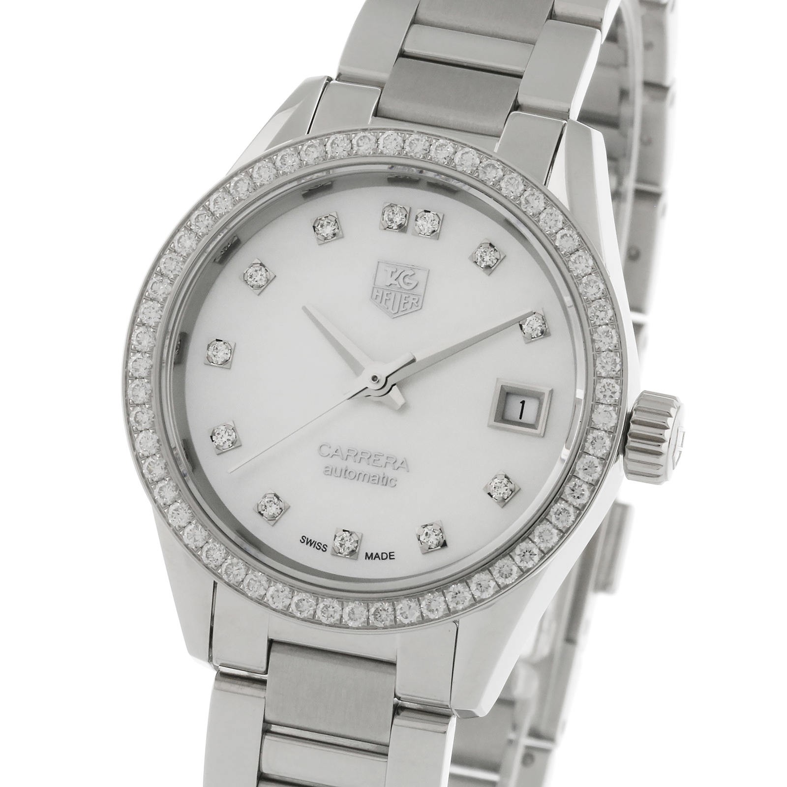 Swiss TAG Heuer Carrera 28mm Ladies Watch WAR2415.BA0776