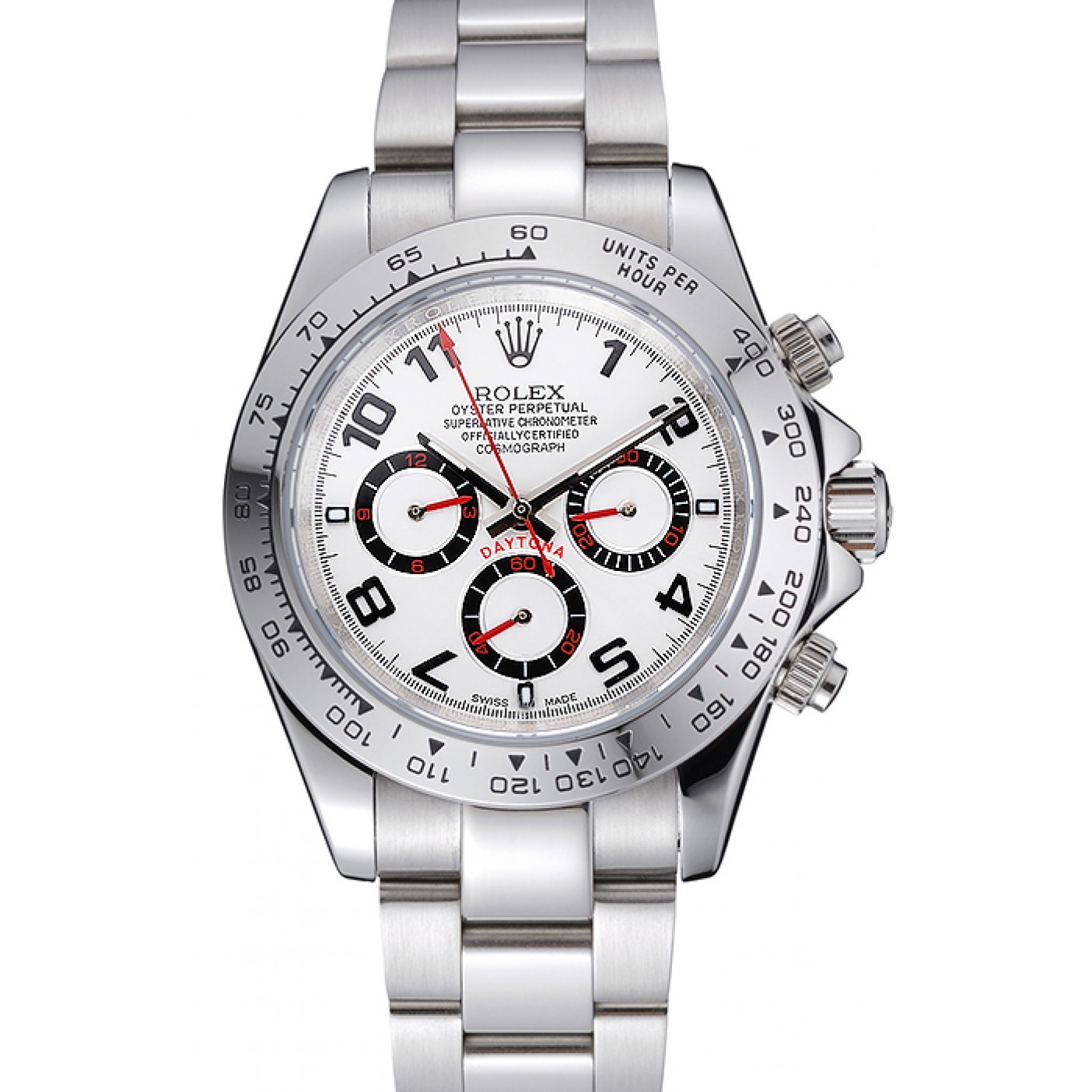 Rolex Cosmograph Daytona Stainless Steel White Dial White Bezel 1454242