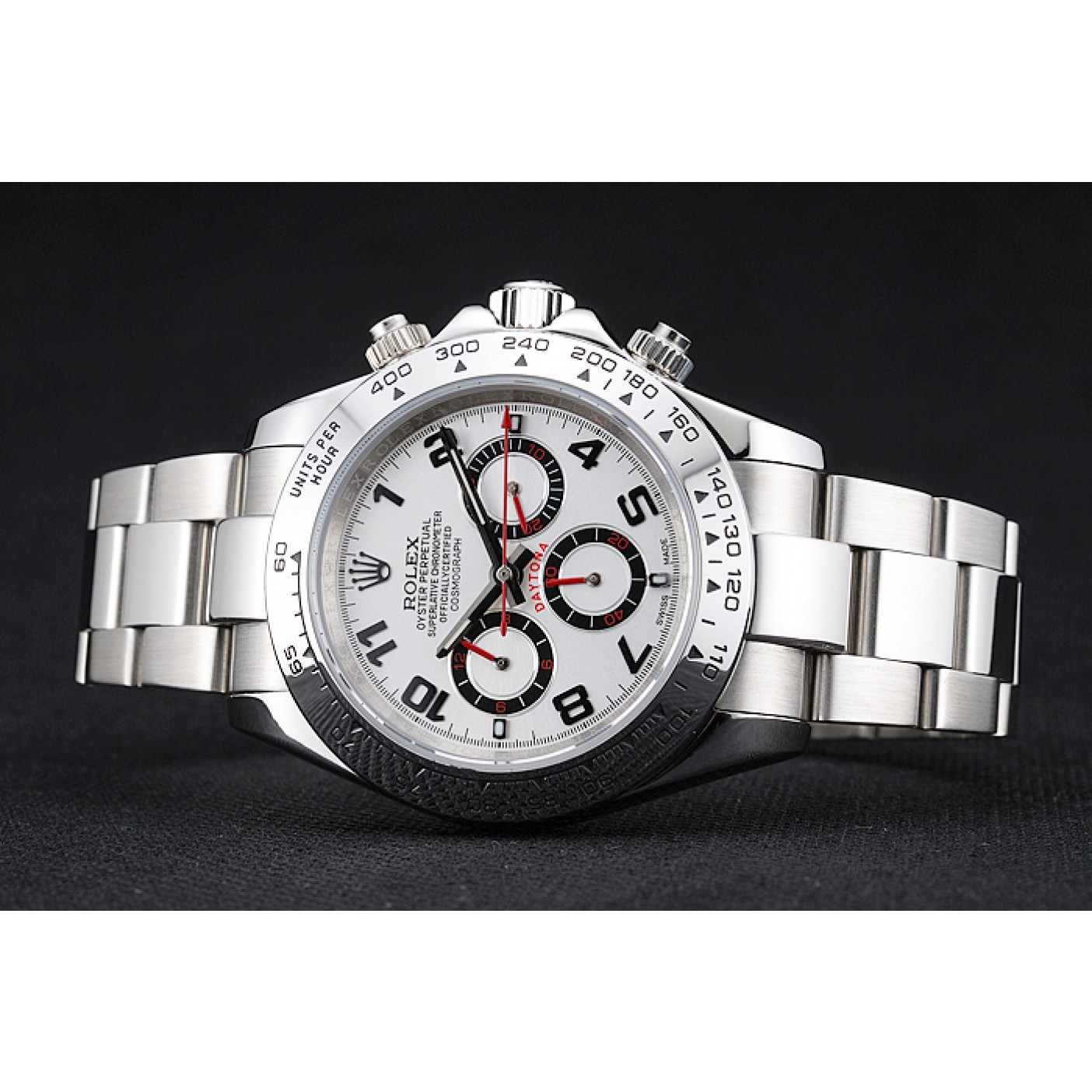 RepTime Watches Rolex Cosmograph Daytona Stainless Steel White Dial White Bezel 1454242