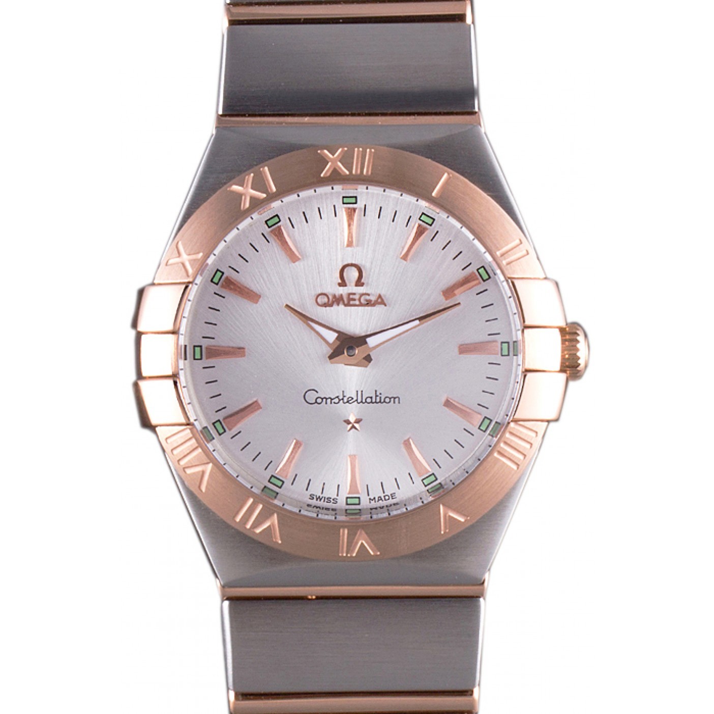 Omega Constellation Rose Gold Bezel Two Tone Band som101 621481