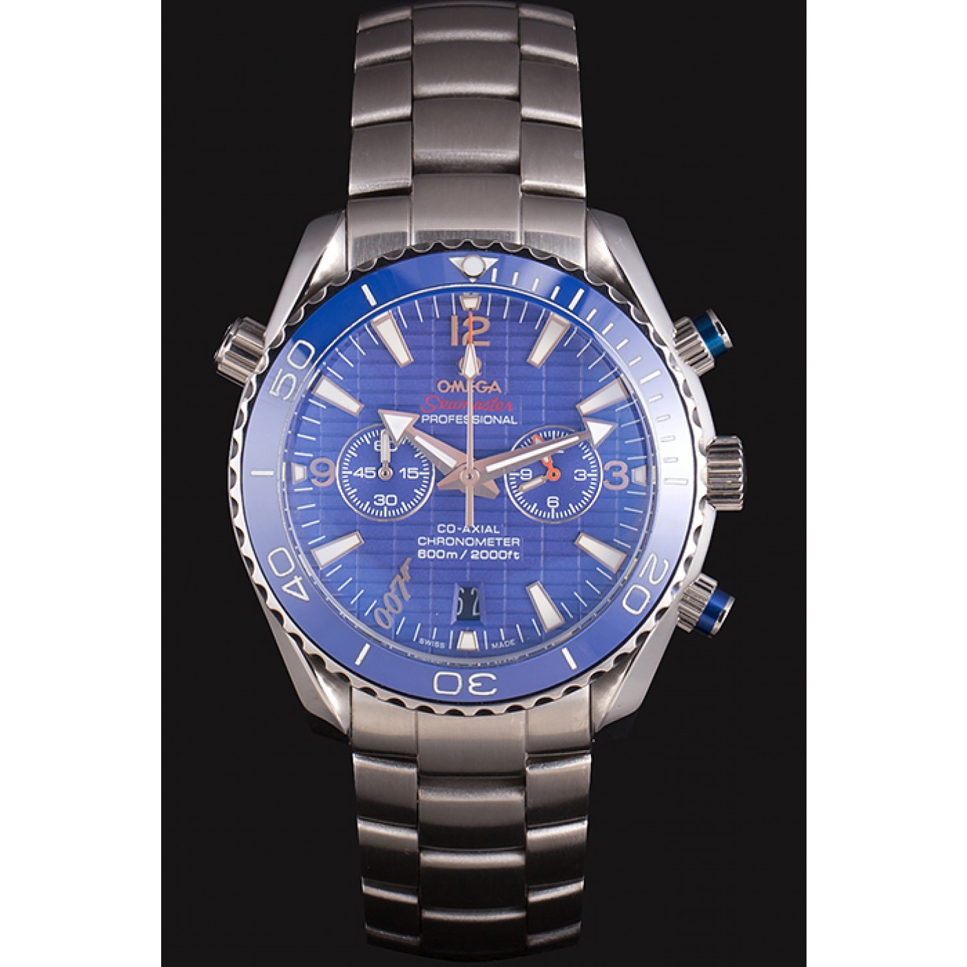 Omega James Bond Skyfall Chronometer Watch with Blue Dial and Blue Bezel om226 621378