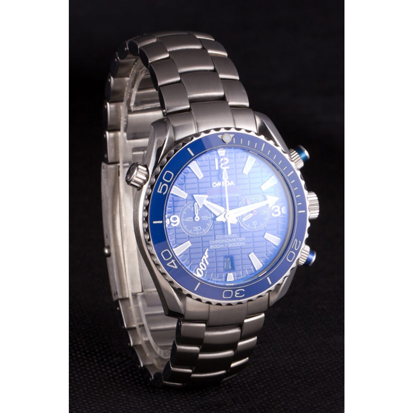 Omega James Bond Skyfall Chronometer Watch with Blue Dial and Blue Bezel om226 621378