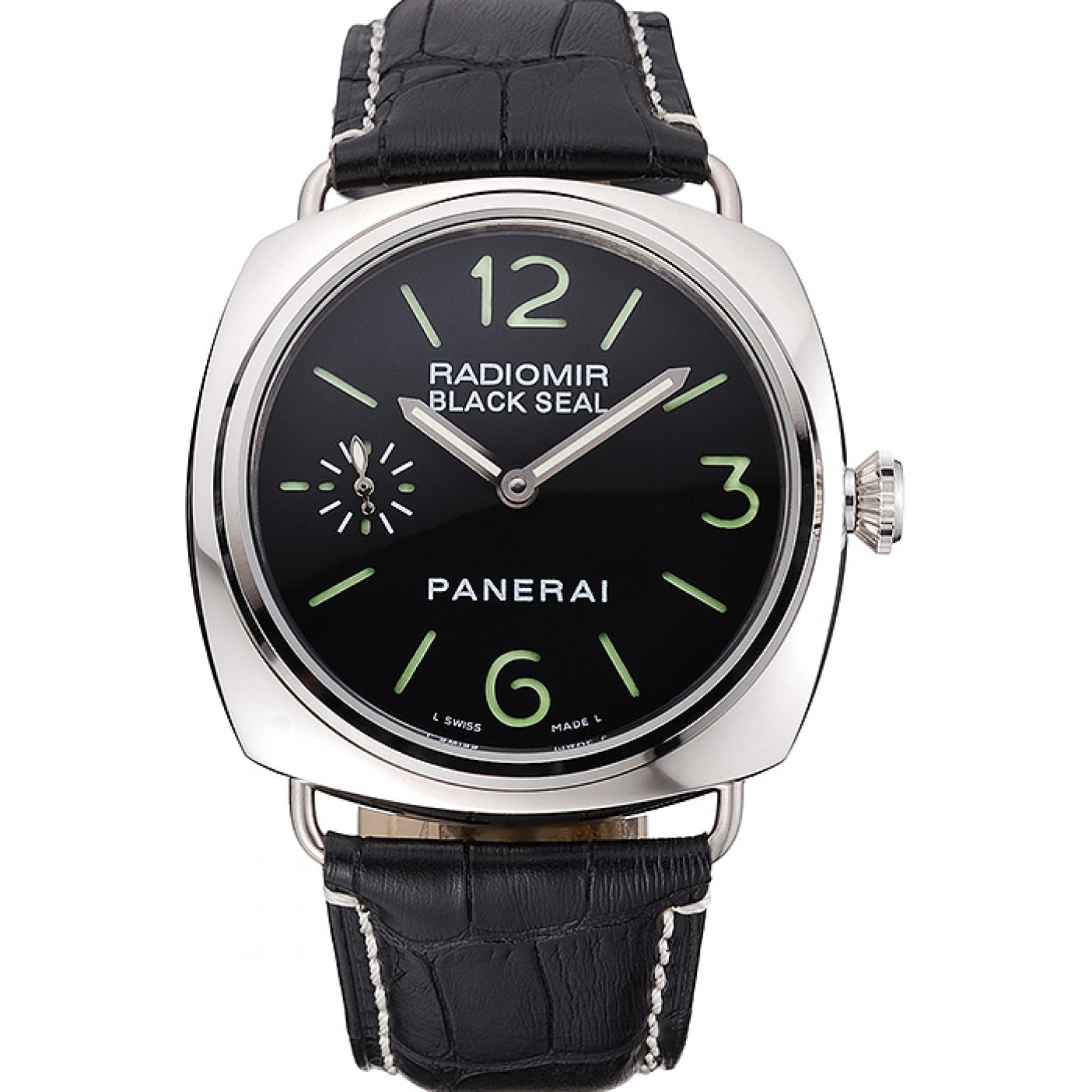 Panerai Radiomir Black Seal Black Dial Black Leather Bracelet