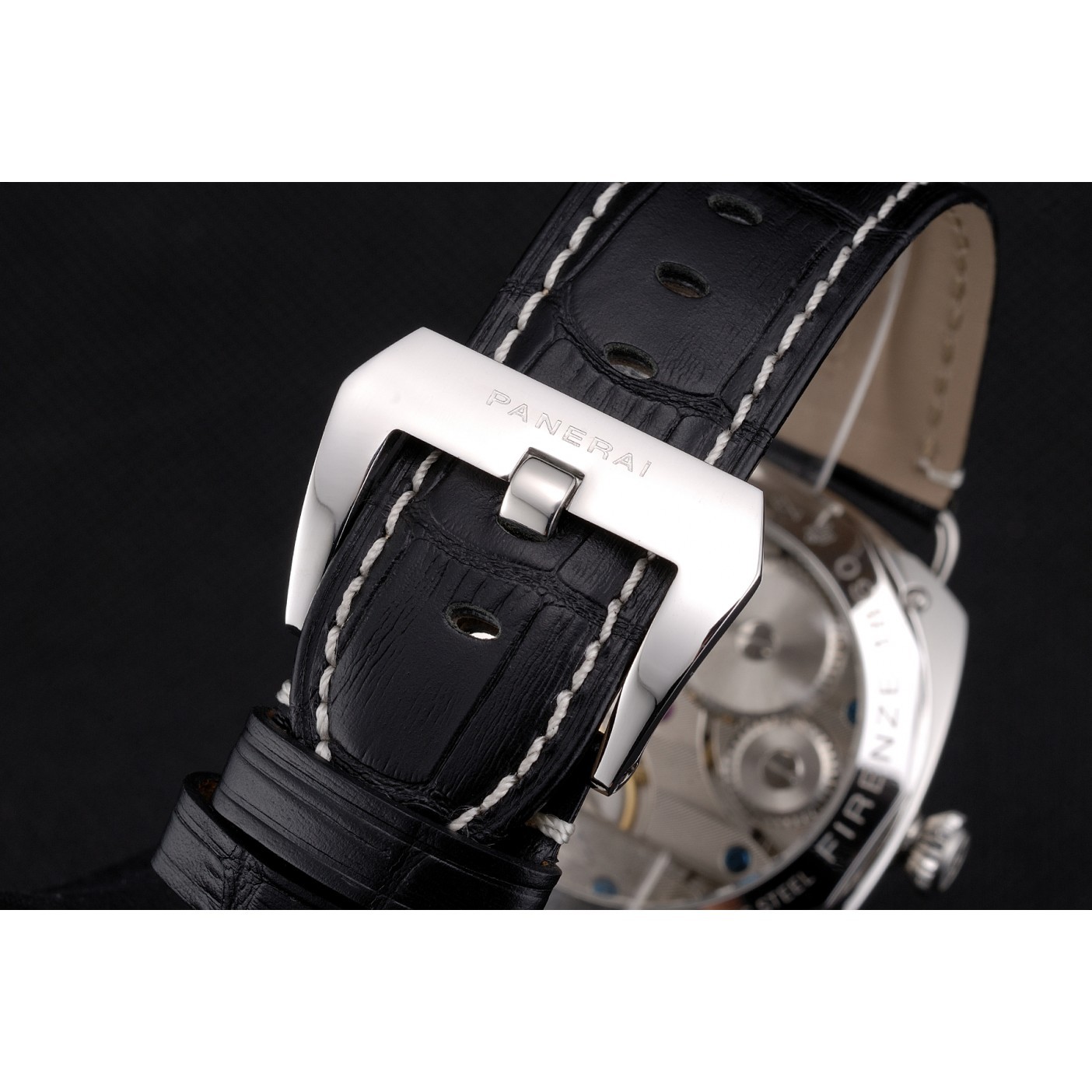 Panerai Radiomir Black Seal Black Dial Black Leather Bracelet