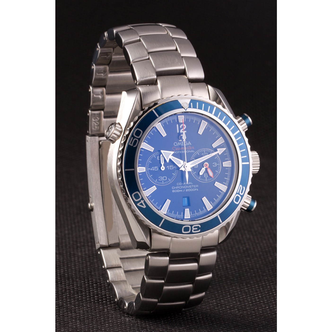 Omega Seamaster Planet Ocean Blue Bezel Blue Dial Stainless Steel Strap 80239