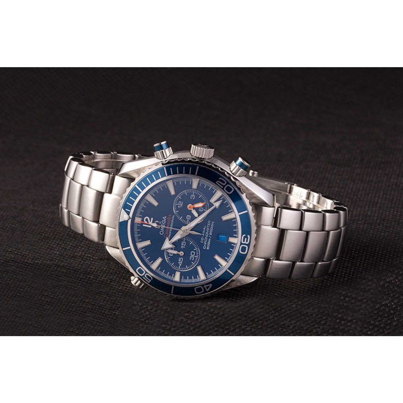 Omega Seamaster Planet Ocean Blue Bezel Blue Dial Stainless Steel Strap 80239