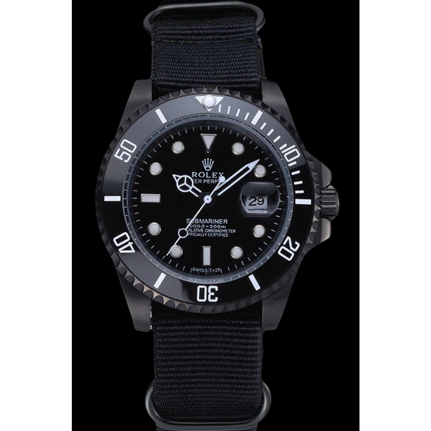 Rolex Submariner Black Nylon Strap 622006