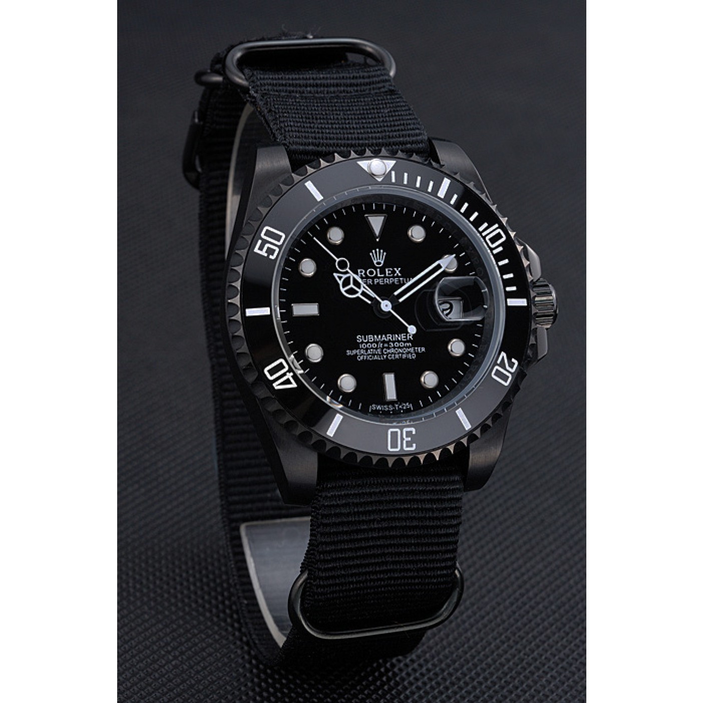 Rolex Submariner Black Nylon Strap 622006