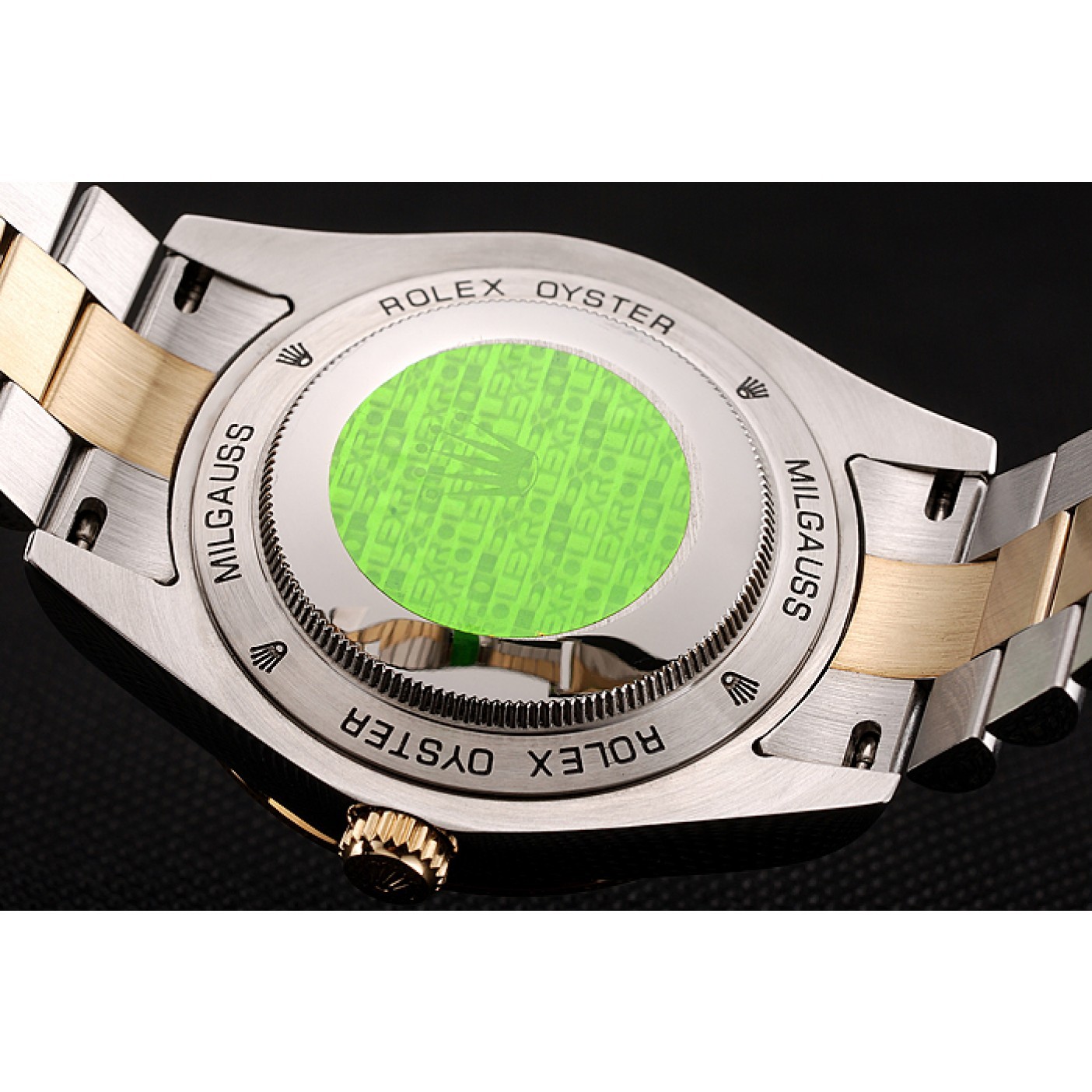 Swiss Rolex Day-Date White Dial Gold Diamond Case Two Tone Stainless Steel Bracelet 1453972