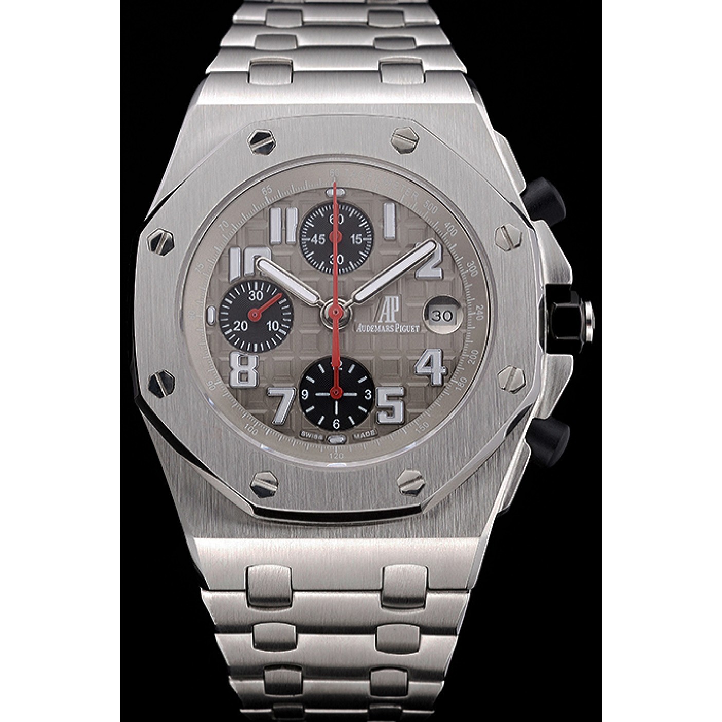 Swiss Audemars Piguet Royal Oak Offshore Grey Dial Stainless Steel Case And Bracelet 622870