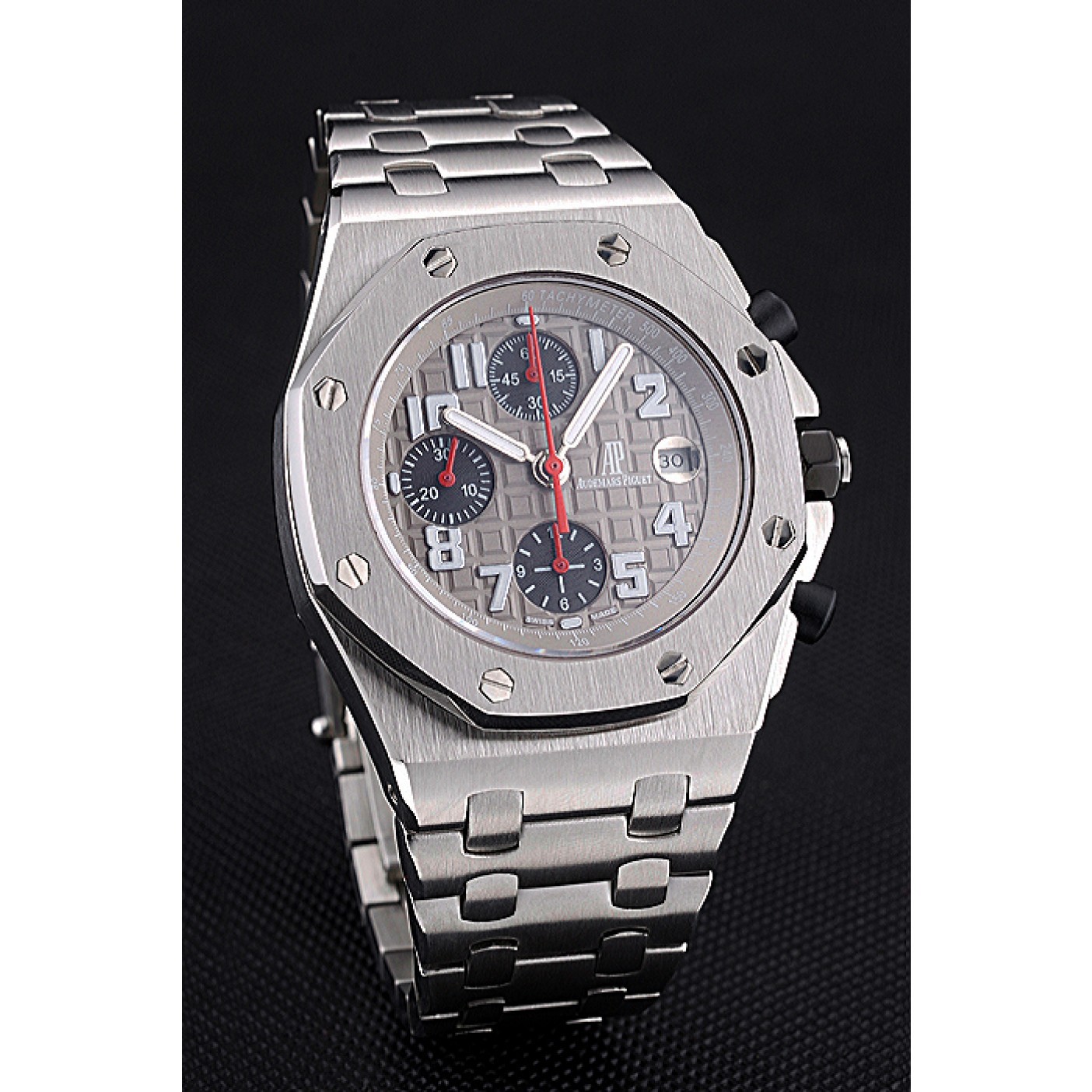 Swiss Audemars Piguet Royal Oak Offshore Grey Dial Stainless Steel Case And Bracelet 622870