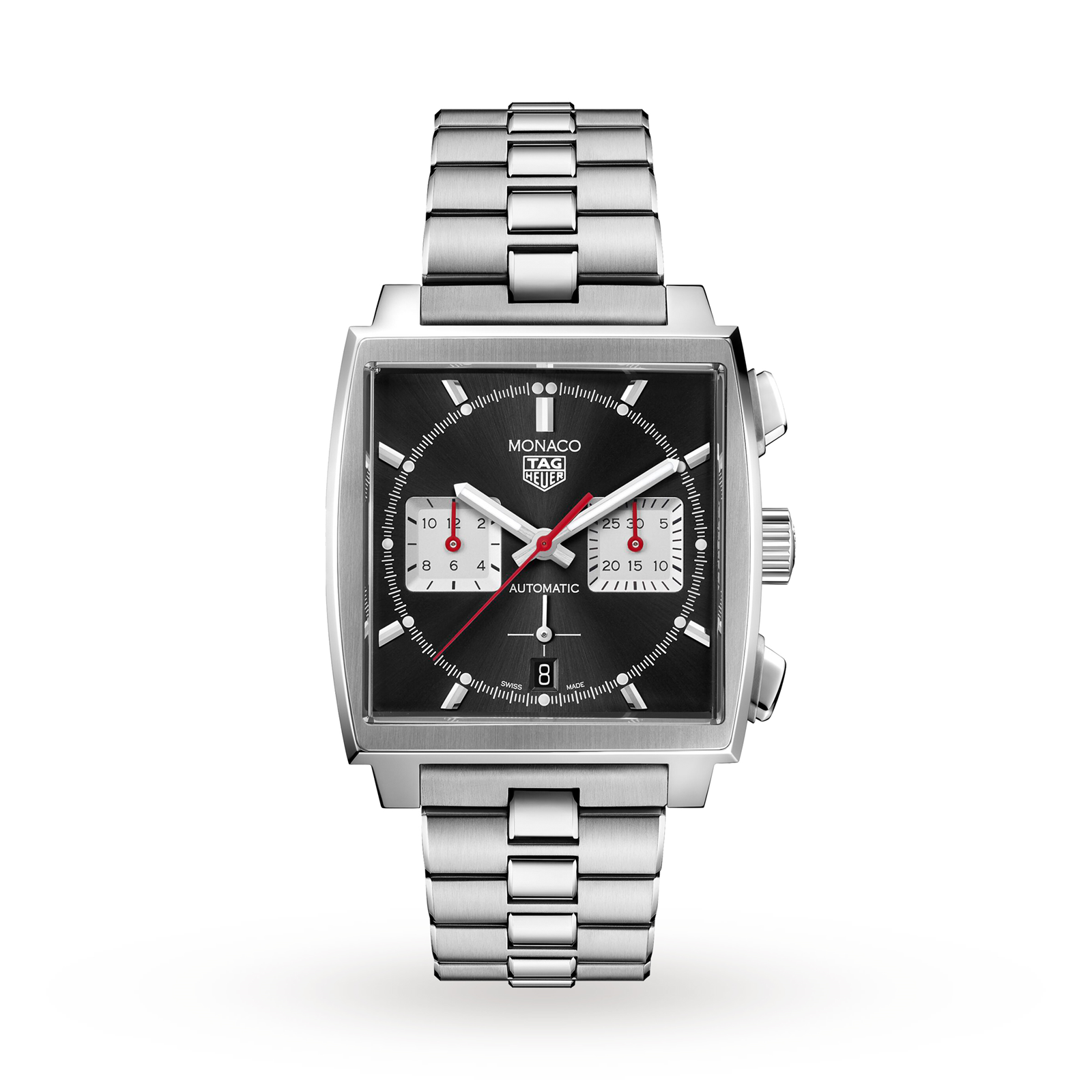 Swiss TAG Heuer Monaco Calibre Heuer 02 39mm Mens Watch CBL2113.BA0644