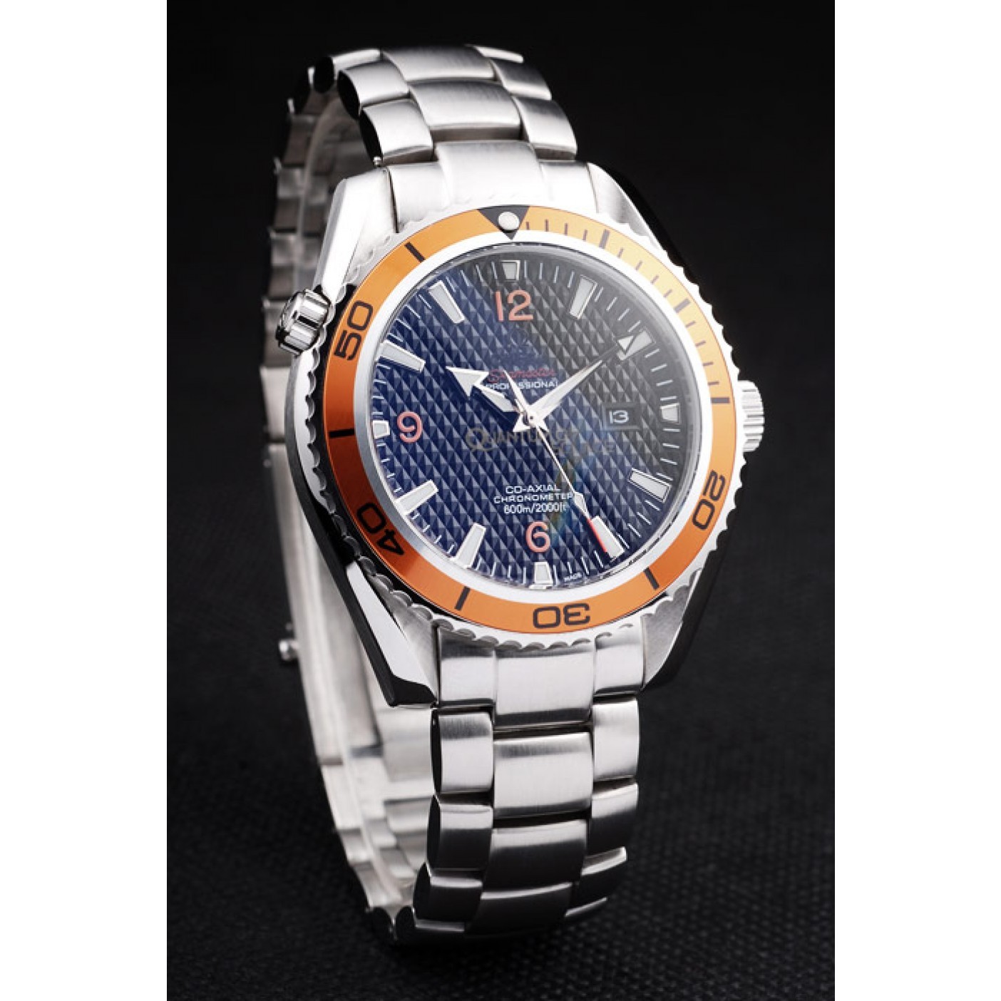 Omega Seamaster Planet Ocean Co-axial Orange Case Black Dial 98102