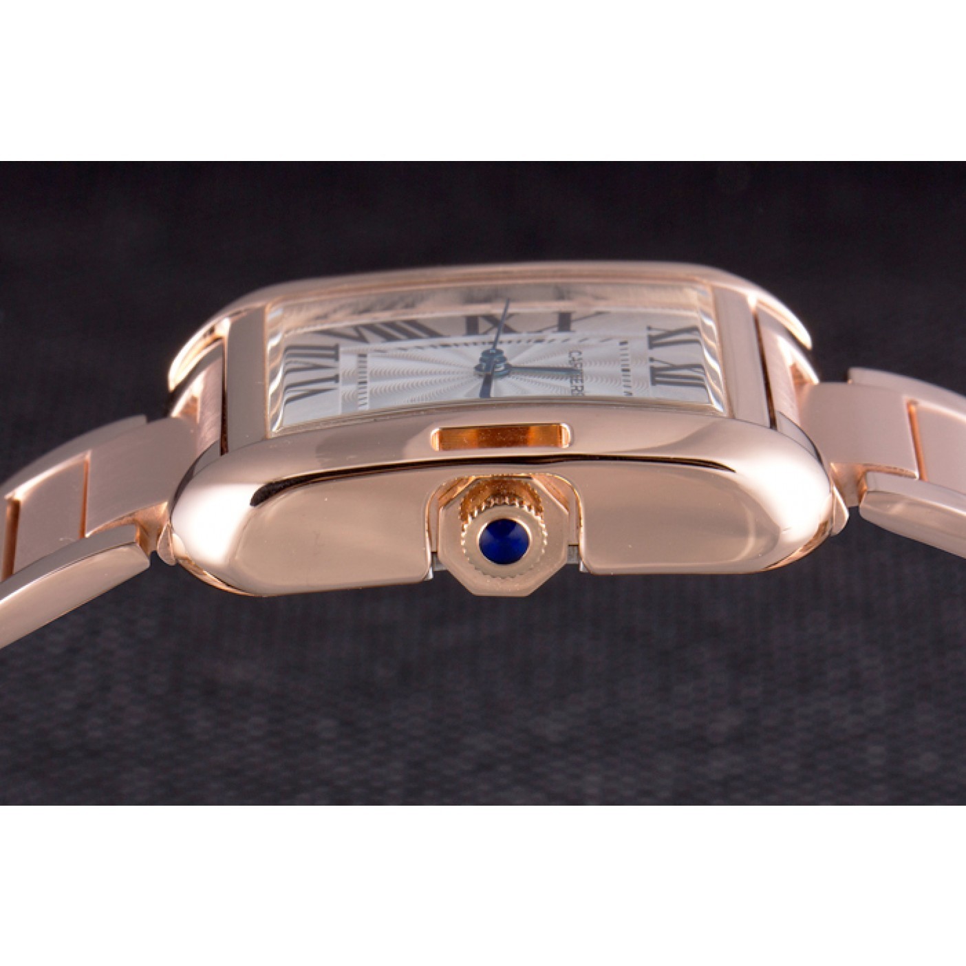 Cartier Tank Anglaise 36mm White Dial Rose Gold Case And Bracelet