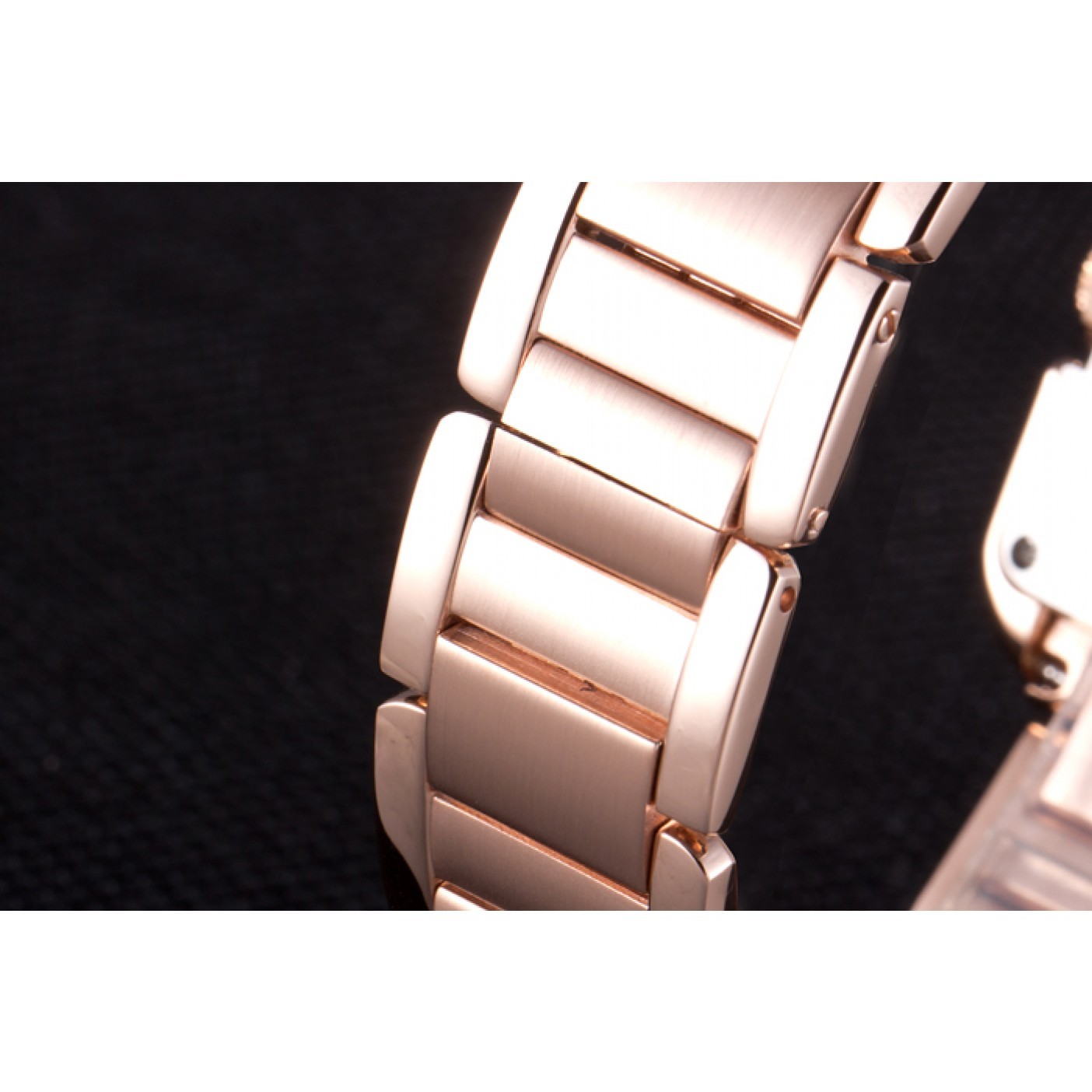 Cartier Tank Anglaise 36mm White Dial Rose Gold Case And Bracelet